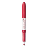 BIC® Intensity Low Odor Fine Point Dry Erase Marker, Fine Bullet Tip, Red, Dozen (BICGDE11RD) Box of 12