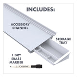 Quartet® Glass Dry Erase Desktop Computer Pad, 18 x 6, White Surface (QRTGDP186) Each