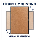 Quartet® Classic Series Cork Bulletin Board, 24 x 18, Tan Surface, Black Aluminum Frame (QRT2301B) Each