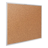 Quartet® Classic Series Cork Bulletin Board, 24 x 18, Tan Surface, Silver Aluminum Frame (QRT2301) Each