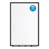 Quartet® Classic Series Porcelain Magnetic Dry Erase Board, 48 x 36, White Surface, Black Aluminum Frame (QRT2544B) Each