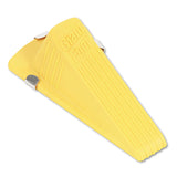 Master Caster® Giant Foot Magnetic Doorstop, No-Slip Rubber Wedge, 3.5w x 6.75d x 2h, Yellow (MAS00967) Each