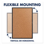 Quartet® Classic Series Cork Bulletin Board, 36 x 24, Tan Surface, Black Aluminum Frame (QRT2303B) Each