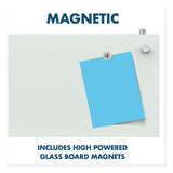 Quartet® Infinity Magnetic Glass Dry Erase Cubicle Board, 30 x 18, White Surface (QRTPDEC1830) Each
