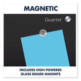 Quartet® Infinity Glass Marker Board, 48 x 36, Black Surface (QRTG4836B)