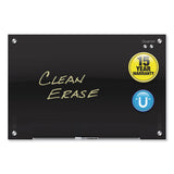 Quartet® Infinity Glass Marker Board, 96 x 48, Black Surface (QRTG9648B)