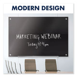 Quartet® Infinity Glass Marker Board, 96 x 48, Black Surface (QRTG9648B)