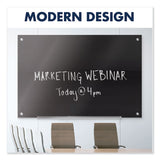 Quartet® Infinity Glass Marker Board, 72 x 48, Black Surface (QRTG7248B) Each