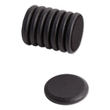 U Brands High Energy Magnets, Circle, Black, 1.25" Diameter, 8/Pack (UBR3021U0012) Pack of 8