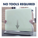 Quartet® Desktop Magnetic Glass Dry-Erase Panel, 23 x 17, White Surface (QRTGDP1723W) Each