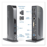 Kensington® USB 3.0 Docking Station with DVI/HDMI/VGA Video, 1 DVI and 1 HDMI Out (KMW33972)