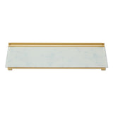 Quartet® Glass Dry Erase Desktop Computer Pad, 18 x 6, Marble Surface (QRTGDP186M) Each