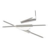 ACCO Self-Adhesive Two-Prong Paper Fastener Bases, 1" Capacity, 2.75" Center to Center, Matte Steel, 100/Box (ACC70010) Box of 100 Fasteners