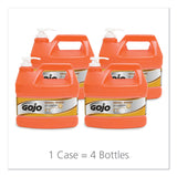 GOJO® NATURAL ORANGE Smooth Hand Cleaner, Citrus Scent, 1 gal Pump Dispenser, 4/Carton (GOJ094504) Case of 4