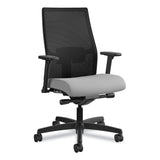 HON® Ignition 2.0 4-Way Stretch Mid-Back Mesh Task Chair, Supports 300 lb, 17" to 21" Seat Height, Frost Seat, Black Back/Base (HONI2M2AMLC22TK) Each