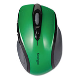 Kensington® Pro Fit Mid-Size Wireless Mouse, 2.4 GHz Frequency/30 ft Wireless Range, Right Hand Use, Emerald Green (KMW72424) Each