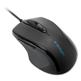 Kensington® Pro Fit Wired Mid-Size Mouse, USB 2.0, Right Hand Use, Black (KMW72355) Each
