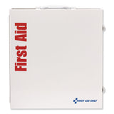 First Aid Only™ ANSI 2015 Class A+ Type I and II Industrial First Aid Kit 100 People, 676 Pieces, Metal Case (FAO90575) Each