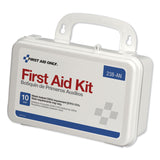 First Aid Only™ ANSI-Compliant First Aid Kit, 64 Pieces, Plastic Case (FAO238AN) 1 Kit