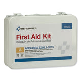 First Aid Only™ ANSI Class A 25 Person Bulk First Aid Kit for 25 People, 89 Pieces, Metal Case (FAO90560) 1 Kit
