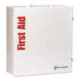 First Aid Only™ ANSI 2015 Class A+ Type I and II Industrial First Aid Kit 100 People, 676 Pieces, Metal Case (FAO90575) Each