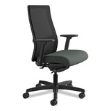 HON® Ignition Series Mesh Mid-Back Work Chair, Supports Up to 300 lb, 17.5" to 22" Seat Height, Iron Ore Seat, Black Back/Base (HONIW103CU19) Each