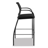 HON® Ignition 2.0 Ilira-Stretch Mesh Back Cafe Height Stool, Supports Up to 300 lb, 31" High Seat, Black Seat/Back, Black Base (HONIC108IMCU10) Each