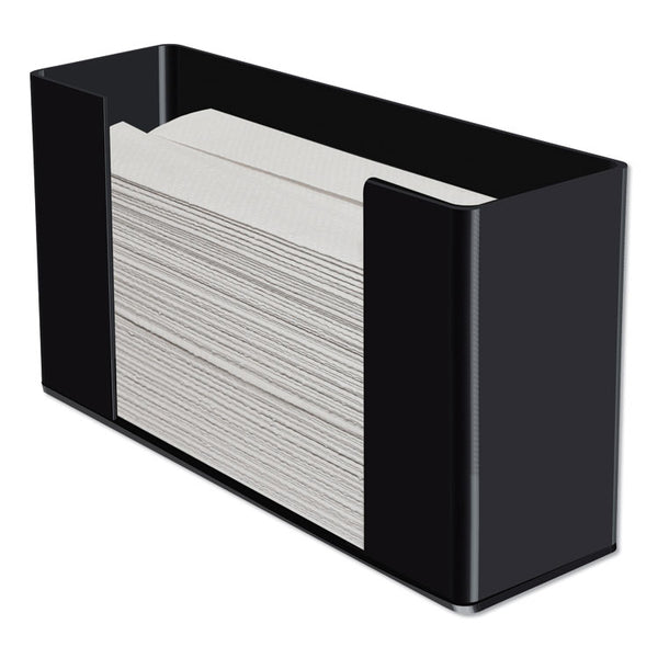 Kantek Multifold Paper Towel Dispenser, 12.5 x 4.4 x 7, Black (KTKAH190B)