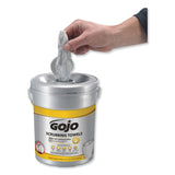 GOJO® Scrubbing Towels, Hand Cleaning, 2-Ply, 10.5 x 12, Fresh Citrus, Silver/Yellow, 72/Bucket (GOJ639606EA) Each