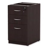 Alera® Alera Valencia Series Full Pedestal File, Left/Right, 3-Drawers: Box/Box/File, Legal/Letter, Espresso, 15.63" x 20.5" x 28.5" (ALEVA532822ES) Each