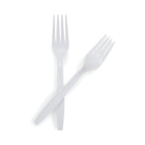 McKesson Fork Heavy Weight White Polypropylene (959242_CS) 1000/CS