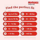 Huggies® Snug & Dry Unisex Baby Diaper Size 6 Disposable Heavy Absorbency (1160334_CS) 76/CS