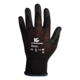 KleenGuard™ G40 Polyurethane Coated Gloves, EN388: 3131X, 10" Long, Small, Black, 60 Pairs/Carton (ANS13837) Case of 60