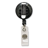SICURIX® ID Card Reel with Belt Clip, 30" Extension, Black (BAU68824) Each