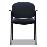 HON® VL616 Stacking Guest Chair with Arms, Fabric Upholstery, 23.25" x 21" x 32.75", Navy Seat, Navy Back, Black Base (BSXVL616VA90) Each