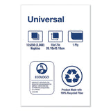 Tork® Universal One-Ply Dinner Napkins, 1-Ply, 15" x 17", Natural, 250/Pack, 12PK/CT (TRKN5186) Case of 12