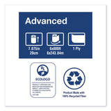 Tork® Advanced Hardwound Roll Towel, 1-Ply, 7.88" x 800 ft, White, 6 Rolls/Carton (TRKRB800) Case of 6