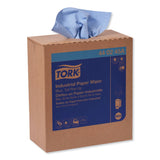 Tork® Industrial Paper Wiper, 4-Ply, 8.54 x 16.5, Unscented, Blue, 90 Towels/Box, 10 Boxes/Carton (TRK440245A) Case of 900