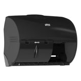 Tork® Twin Bath Tissue Roll Dispenser for OptiCore, 11.06 x 7.18 x 8.81, Black (TRK565728) Each