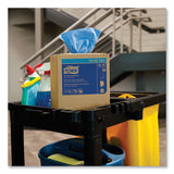 Tork® Industrial Paper Wiper, 4-Ply, 8.54 x 16.5, Unscented, Blue, 90 Towels/Box, 10 Boxes/Carton (TRK440245A) Case of 900