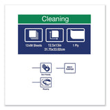 Tork Paper Wiper Plus, 12.5 x 13, White, 1/4 Fold, 90/Pack, 12 Packs/Carton (TRK430150A) Case of 12