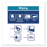 Tork® Industrial Paper Wiper, 4-Ply, 12.8 x 16.4, Unscented, Blue, 90/Pack, 5 Packs/Carton (TRK440278) Case of 450