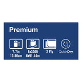 Tork® Premium Extra Soft Matic Hand Towel Roll, 2-Ply, 7.7" x 300 ft, White, 6/Carton (TRK290094) Case of 6