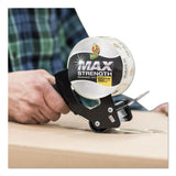 Duck® MAX Packaging Tape with Pistol Grip Dispenser, 3" Core, 1.88" x 54.6 yds, Crystal Clear (DUC284984) Each