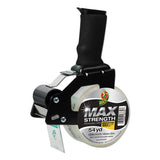 Duck® MAX Packaging Tape with Pistol Grip Dispenser, 3" Core, 1.88" x 54.6 yds, Crystal Clear (DUC284984) Each