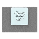 U Brands Cubicle Glass Dry Erase Board, 12 x 12, White Surface (UBR3690U0001) Each