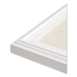 U Brands Linen Bulletin Board with Decor Frame, 30 x 20, Tan Surface, White Wood Frame (UBR2074U0001) Each