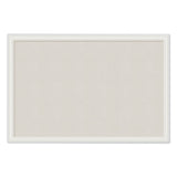 U Brands Linen Bulletin Board with Decor Frame, 30 x 20, Tan Surface, White Wood Frame (UBR2074U0001) Each