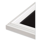 U Brands Magnetic Chalkboard with Decor Frame, 30 x 20, Black Surface, White Wood Frame (UBR2073U0001) Each