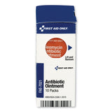 First Aid Only™ SmartCompliance Antibiotic Ointment, 0.9 g Packet, 10/Box (FAOFAE7021) Pack of 10